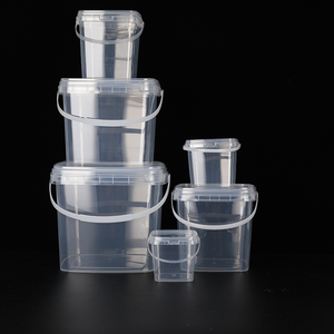 300-5000 мл прозрачная игрушка для закусок машина квадратная пластиковая коробка для хранения настольная прозрачная коробка для хранения с ручкой крышки - Product Image 3