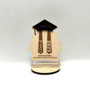 กระเป๋าสตางค์ตกแต่งของขวัญงานไม้จบการศึกษาแบบชิ้นเดียวอุปกรณ์สำนักงานออกแบบได้ตามต้องการ - Product Image 1