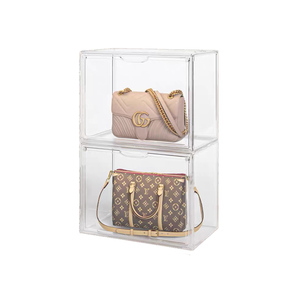 QQ dessin animé poupée figurine boîte aveugle en plastique Transparent carré stockage vitrine poussière PS modèle Garage Kit boîte industrielle - Product Image 1