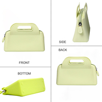 Tas Tangan Silikon Anti Air, Tas Selempang, Tas Tote Silikon Warna Frosted Custom Fashion untuk Liburan Pantai Musim Panas