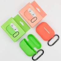 Étui pour écouteurs en silicone antichoc, couleur unie, avec boîte de vente au détail, charge sans fil, étui pour écouteurs pour Airpos Pro 2
