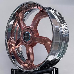 ล้อฟอร์จขอบ 26 นิ้ว ล้อเว้าขอบ 5x114.3 ล้อฟอร์จ Rucci ล้ออเมริกันฟอร์ซสีโรสโกลด์ - Product Image 5