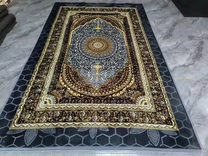 Pinchi popular casa alfombra en relieve plegable al por mayor alfombra de oración franela suave Raschel alfombra de oración musulmana - Product Image 6