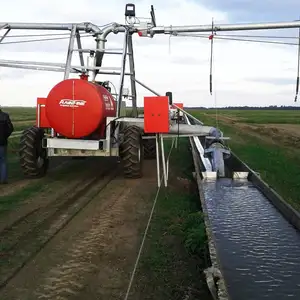 Universele Lineaire Laterale Bewegen Farm Irrigatiesysteem Met Maximale Irrigatie Dekking