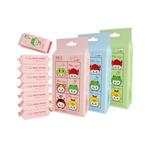 Wholesale Price Customized Brand Cleansing Wipes Mini Package Soft Baby Hand Mouth Cleaning Wet Wipes