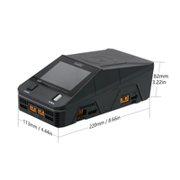 Chargeur FPV ToolkitRC Q6AC 400W AC/1000W DC, 4 sorties, 65W USB, 15W sans fil, fibre de carbone, 1kg, accessoires pour drones RC LiPo/NiMH/PB