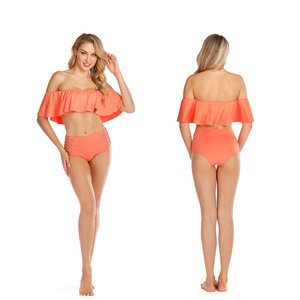 New Luxury Custom Women's Two-Piece <strong>Underwire</strong> Backless Spandex/Nylon Breathable Bikini Crystal Printed Shiny Swimwear <strong>Tankini</strong> - Product Image 2