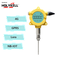 Holykell pantalla LCD 4G gsm gprs nb-iot inalámbrico sensor de temperatura del agua