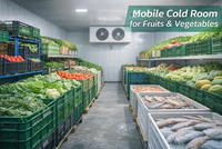 Chambre froide solaire autonome portable pour aliments, poissons et légumes dans les zones isolées