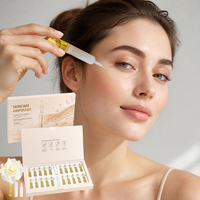 Suero Ampolla de Colágeno y Elastina Vegano Coreano OEM 20x2ml, Productos para el Cuidado de la Piel con Efecto Lifting, Reafirmante, Hidratante y Antienvejecimiento