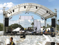 Arco de Aluminio para Iluminación Musical, Estructura de Iluminación para Conciertos, Techo de Arco para Eventos