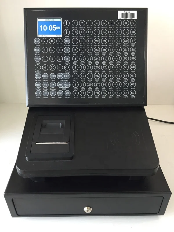 2023new Factory electric cash registers machine with cashier software ,cash drawer,thermal printer