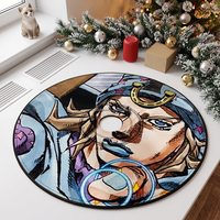 Tapis épais JOJO en forme de CD, doux, lavable, découpé sur mesure, tufté, pour la maison, l'hôtel et le bureau - Vente en gros