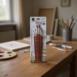 Set di pennelli da pittura con punte appuntite da 12 pezzi per materiali artistici per pittura a olio - Product Image 2