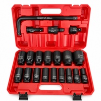 Kit d'outils de réparation automobile avec mallette de transport et boîte en aluminium, quatre couches d'outils combinés