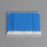 Kain Lap Industri Bulat Bebas Serat Ultrafine, Spons Swab Cleanroom, Swab Ujung Busa Bebas Debu untuk Komponen Mesin