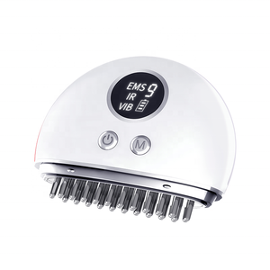 Trends 9 Levels Microcurrent Massage Brush Hand Held Facial Toning Face Lift Vibrating Scalp <strong>Massager</strong> for Body <strong>Head</strong> Massage - Product Image 1