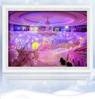 Nuages de coton artificiels créatifs pour plafond, accessoires de scène, décorations suspendues pour mariages