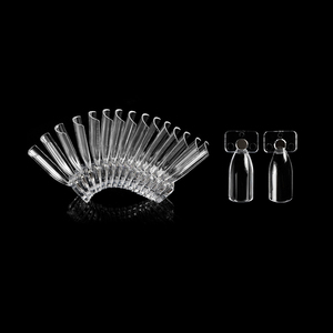 Lot de 50 éventails magnétiques transparents pour nuancier de couleurs d'ongles, présentoir d'ongles, palette de vernis gel pour salon, outil de démonstration de manucure - Product Image 1