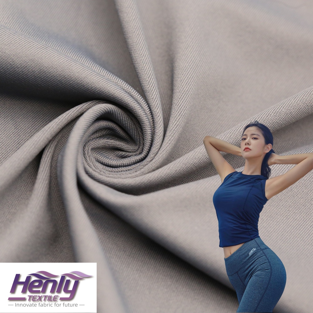 HT251143 92%RECYCLED NYLON 8%SPANDEX 150GSM KNITTED PREMIUM FABRIC for YOGA