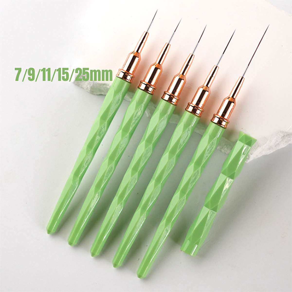 Extracteur de seringue en plastique en forme de diamant vert herbe