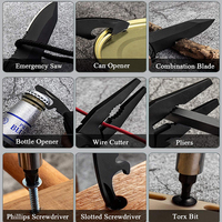 Usine certifiée BSCI, outils de camping multifonctionnels pour l'extérieur, outil multifonctionnel de survie, pinces pliantes tactiques portables, couteau multifonctionnel