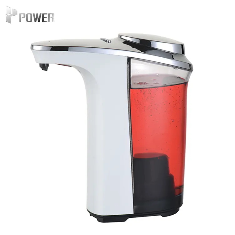 Dispensador automático de jabón de escritorio, de plástico ABS, 500ml, peso ligero, Visible, rellenable, fácil de abrir, desinfectante de manos