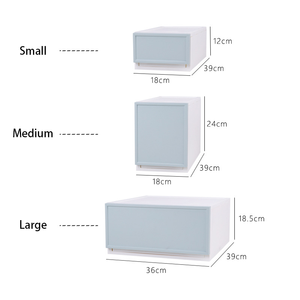 Hiện đại PP phòng ngủ ngăn kéo hộp lưu trữ tủ cho khăn tắm đồ lót nhiều lớp xếp chồng kết hợp lưu trữ cho phòng tắm - Product Image 5