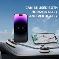 Support de téléphone magnétique pliable en alliage, support de téléphone magnétique puissant, support de téléphone pour bureau, mur, voiture, ventouse, pare-brise, tableau de bord, support de téléphone pour fenêtre
