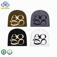 Bonnet Jacquard Graphique Ovale Personnalisé en Gros – Fabricant OEM de Bonnets Tricotés à Anneaux Entrelacés – Fournisseur en Gros pour Usine de Streetwear