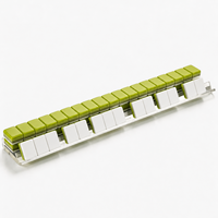 Mahjong américain de luxe, ensemble de 160 tuiles, design de dragon en porcelaine bleue et blanche, mahjong en acrylique vert lime, design de créateur