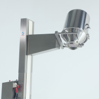 Zware mobiele silo-ophaalhopper-heftruckmachine voor IBC-vaten met emmerlift