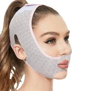 Schoonheid Gezicht Beeldhouwen Slaapmasker Kinband Voor Dubbele Kin Voor Vrouw V-Lijn Vormgeven Gezichtsmaskers
