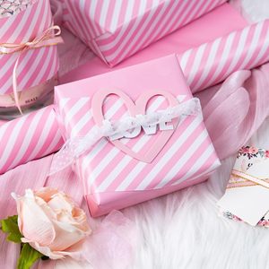 Pink And <b>White</b> Stripes Wrapping Paper 17 In X 32.8 Ft Reversible Gift <b>Wrap</b> For Birthday Valentines Mothers Day Graduation - Product Image 2
