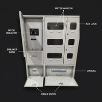 Armoire de comptage électrique murale intérieure série XM, prix usine, 220V 230V 50Hz 60Hz kWh pour écoles et hôpitaux