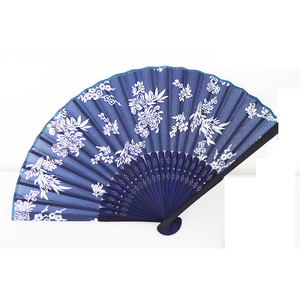 Color <span class=keywords><strong>Chino</strong></span>/Floral patrón al azar orquídea tela de bambú ventilador de bolsillo <span class=keywords><strong>casa</strong></span> decoración artesanal suministros - Product Image 6