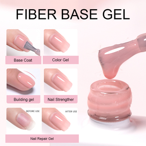 Bozlin 10ml ไฟเบอร์ซ่อมเล็บแตกเจลต่อเล็บไฟเบอร์กลาส12สีไฟเบอร์ - Product Image 2