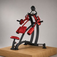 Machine à exercices de pectoraux assis professionnelle pour salle de sport, en acier robuste, avec coussinets pour les bras et siège