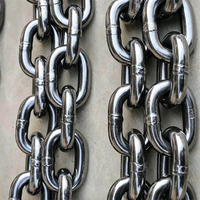 Échantillon gratuit Chaîne de levage industrielle en acier soudé de 6 à 42 mm, robuste, G80 G100, pour conteneurs