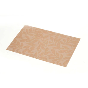 Set <span class=keywords><strong>de</strong></span> dessous-<span class=keywords><strong>de</strong></span>-plat rectangulaires en PVC écologique, motif <span class=keywords><strong>feuille</strong></span> tressée, design coloré, avec sous-verres en liège, pour mariages et dîners - Product Image 3