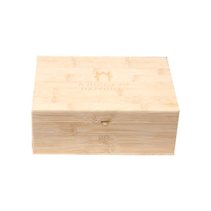 Bamboo and wood packaging boxes, small tea canisters, <b>teacup</b> storage boxes, flip-top compartmentalized storage boxes, wooden - Product Image 5