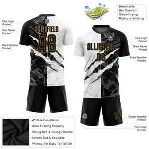 Vêtements de football sublimés en polyester 100 % pour la vente en gros – Kits de football durables pour équipes avec protection UV pour les maillots et les shorts des clubs - Product Image 2