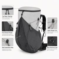 Sac à dos de camping en plein air 40L, en tissu ripstop, confortable, pour la randonnée, avec système de dos suspendu