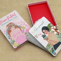 Cartes de mariage personnalisées pour femmes, 100 pièces, livre durable, impression inspirante, Positive, vierge, cartes bricolage de célébration