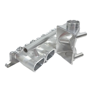ท่อร่วมไอดีอะลูมิเนียมกลึง CNC สำหรับชิ้นส่วนเครื่องยนต์รถแข่ง ผลิตด้วยความแม่นยำ 5 แกน - Product Image 2