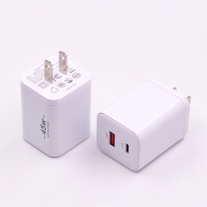Caricabatterie USB <span class=keywords><strong>C</strong></span> GaN 45W Personalizzato all'Ingrosso, Blocco di Ricarica Rapida Tipo <span class=keywords><strong>C</strong></span> per <span class=keywords><strong>iPhone</strong></span> e Samsung - Product Image 3