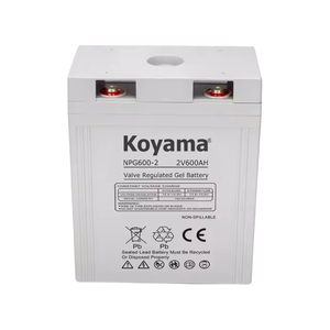 Batería de gel de ciclo profundo KOYAMA <span class=keywords><strong>2V</strong></span> 600AH batería estacionaria para iluminación de emergencia de telecomunicaciones del sistema solar - Product Image 2