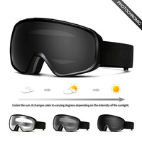 Lunettes de ski photochromiques, protection UV400, lunettes de ski, lunettes de sport de neige, verres polarisés anti-buée, lunettes de snowboard personnalisées