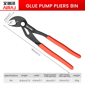 <span class=keywords><strong>Pince</strong></span> multifonctionnelle industrielle en acier au carbone AIRAJ avec poignée en <span class=keywords><strong>PVC</strong></span> pour sertissage et pompe à eau - Product Image 2
