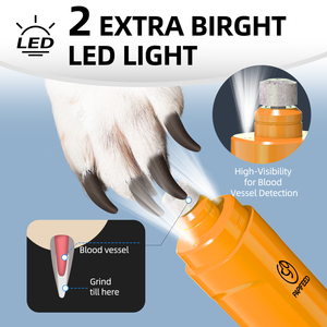 OEM pemotong kuku otomatis hewan, penggiling kuku hewan peliharaan 10000 RPM getaran rendah senyap untuk kucing dan anjing - Product Image 2